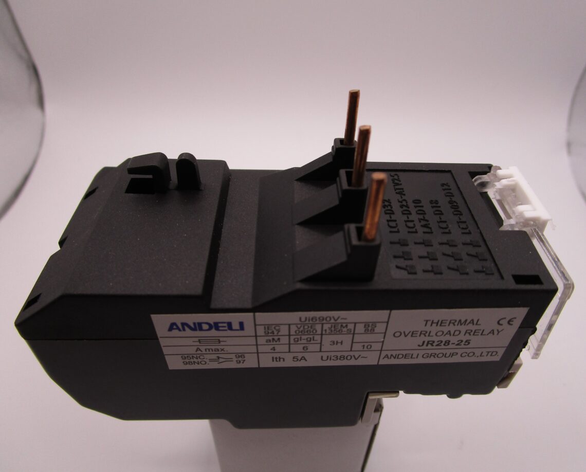 ANDELI JR28-25 Thermal Overload Relay 0.4-0.63 A Thermal Overload Relay 0.4-0.63A compatible with LC1D Contactors - Image 4