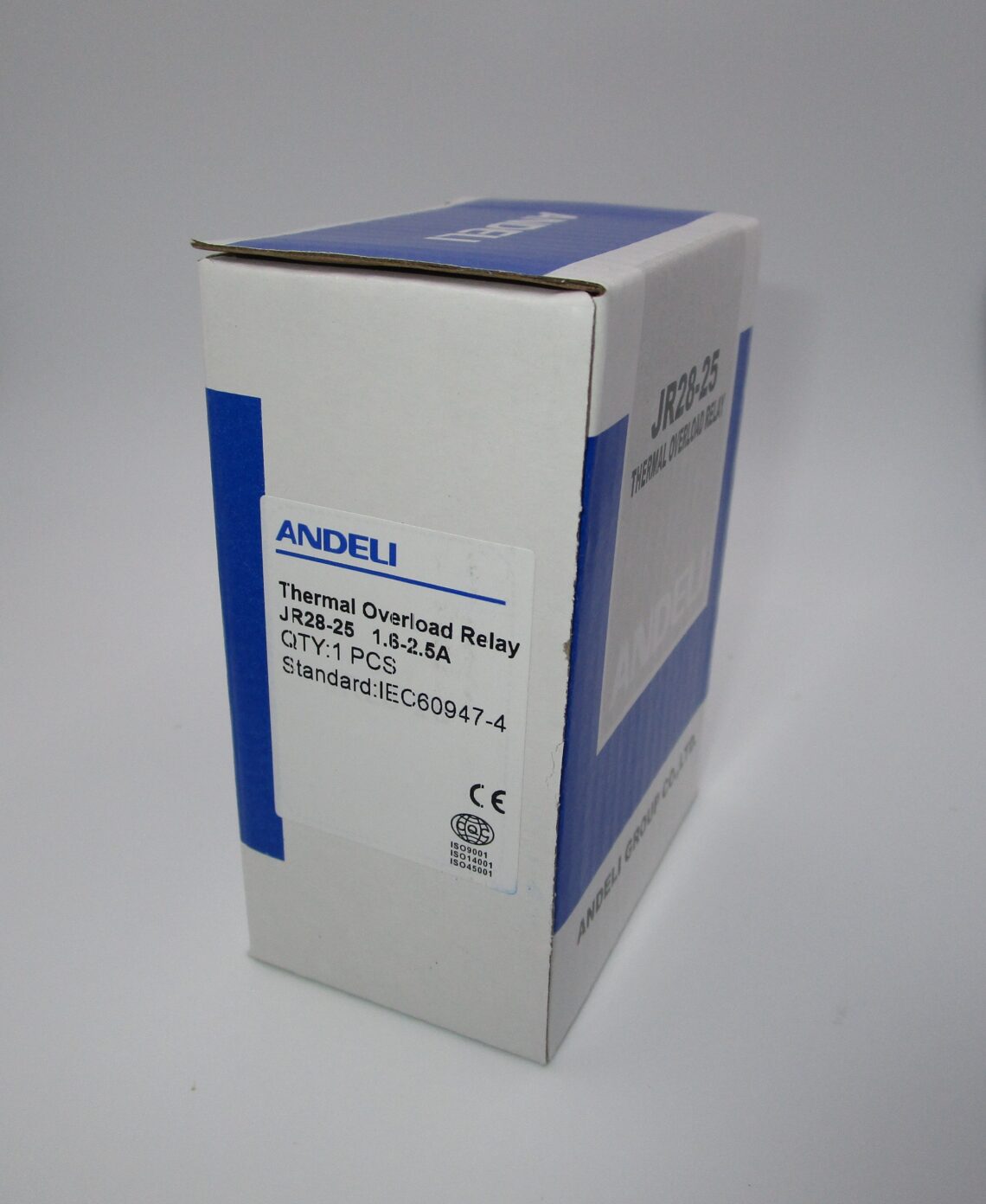 ANDELI JR28-25 Thermal Overload Relay 1.6-2.5 A compatible with LC1D Contactors - Image 3