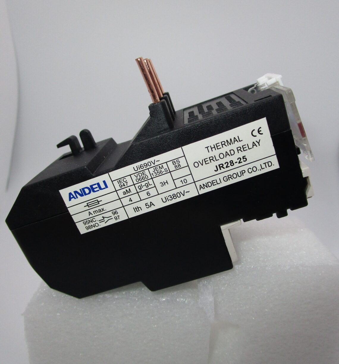 ANDELI JR28-25 Thermal Overload Relay 12-18 A compatible with LC1D Contactors - Image 3