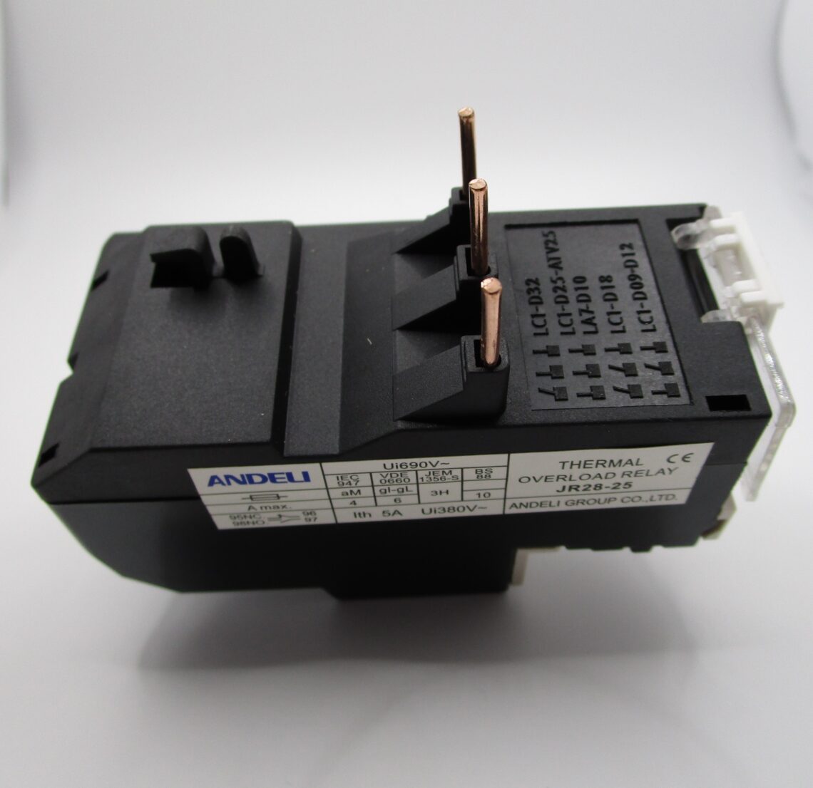 ANDELI JR28-25 Thermal Overload Relay 12-18 A compatible with LC1D Contactors - Image 4