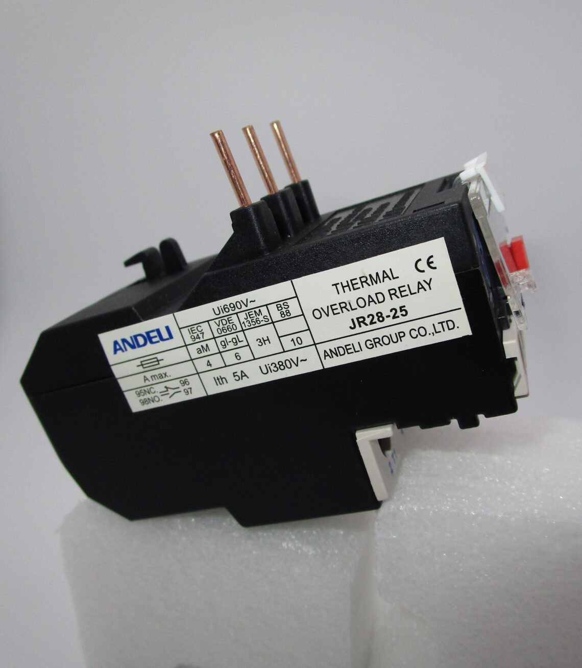 ANDELI JR28-25 Thermal Overload Relay 17-25 A compatible with LC1D Contactors - Image 3