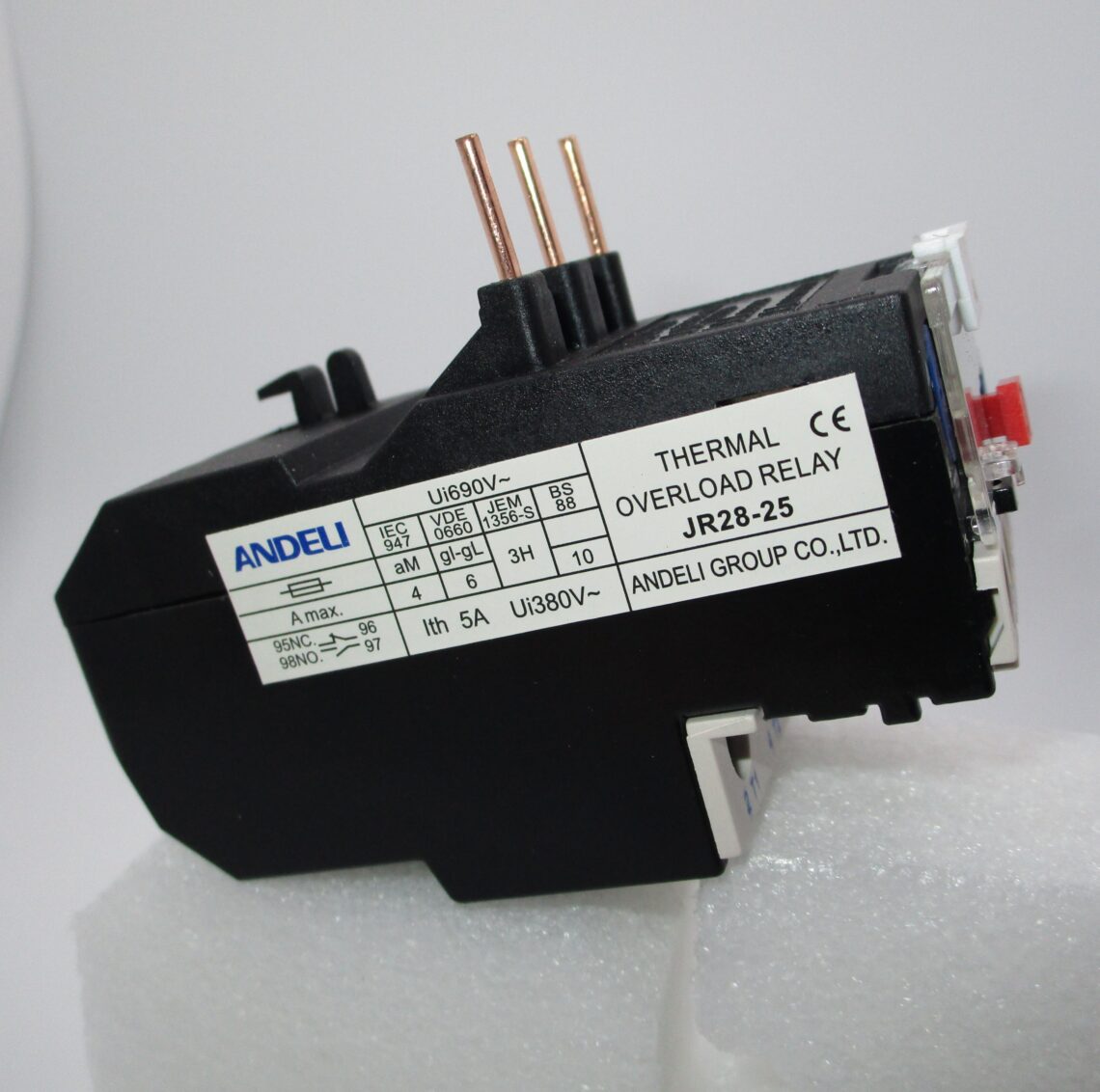 ANDELI JR28-25 Thermal Overload Relay 7-10 A compatible with LC1D Contactors - Image 2