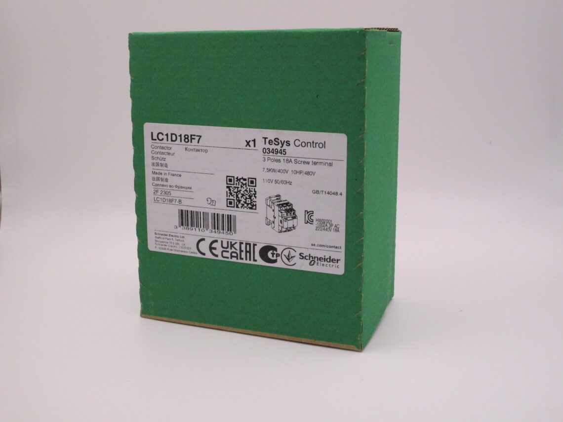 Schneider Contactor LC1D18F7