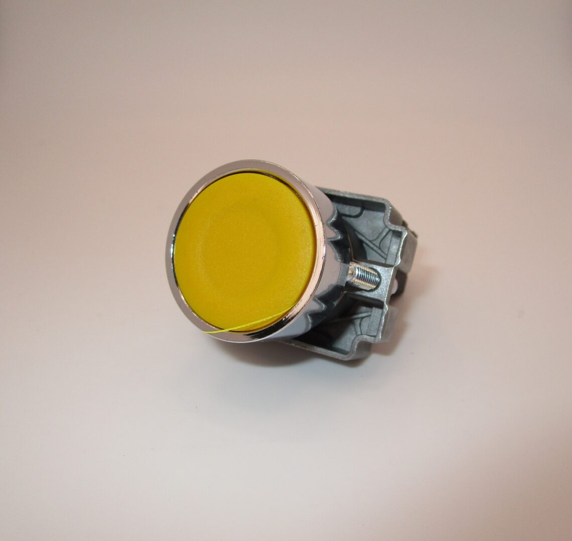 ANDELI XB2BA51 22mm Yellow Push Button Spring Return