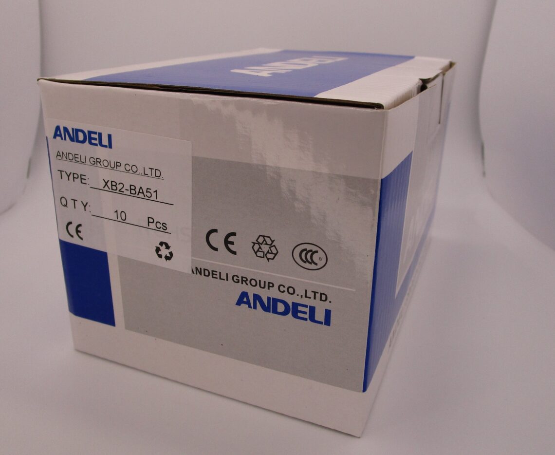 ANDELI XB2BA51 22mm Yellow Push Button Spring Return - Image 4