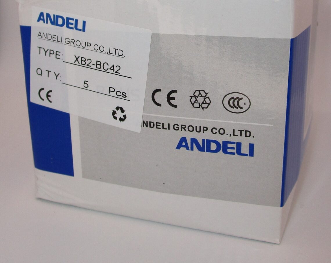 ANDELI XB2BC42 40mm Red mushroom button - Image 2
