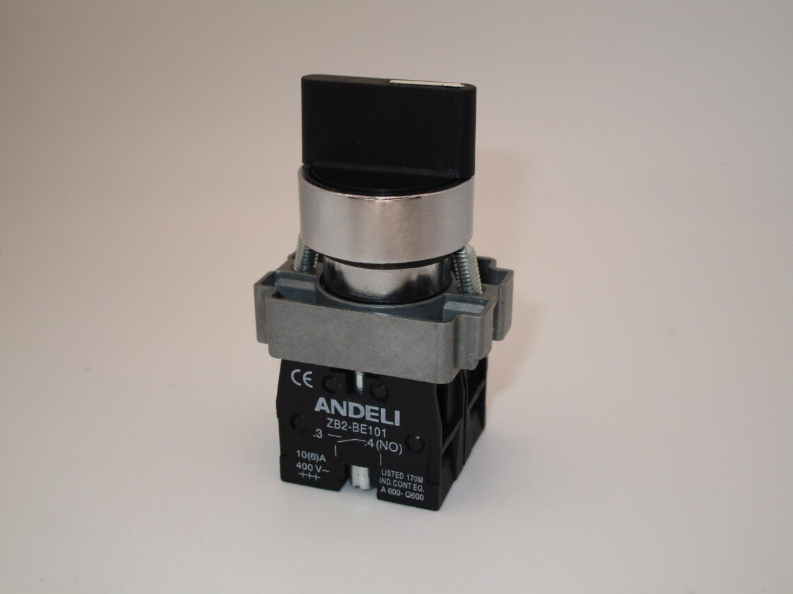 ANDELI XB2BD53 Black Selector 3 position spring return to center - Image 3