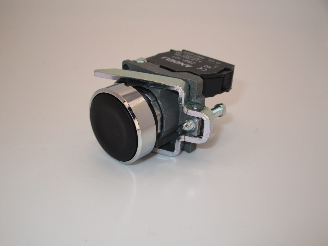 ANDELI 22mm Black Push Button XB4BA21 Spring Return - Image 3