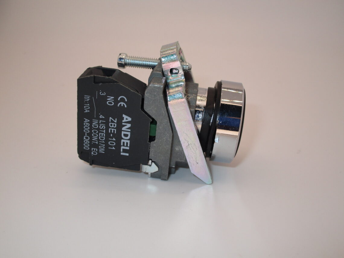 ANDELI 22mm Black Push Button XB4BA21 Spring Return - Image 4
