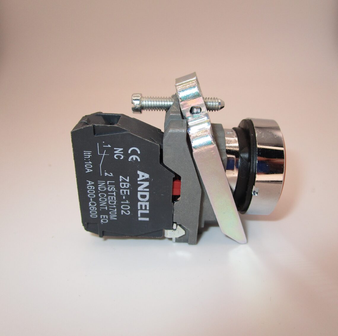 ANDELI 22mm Red Push Button XB4BA42 Spring Return - Image 4