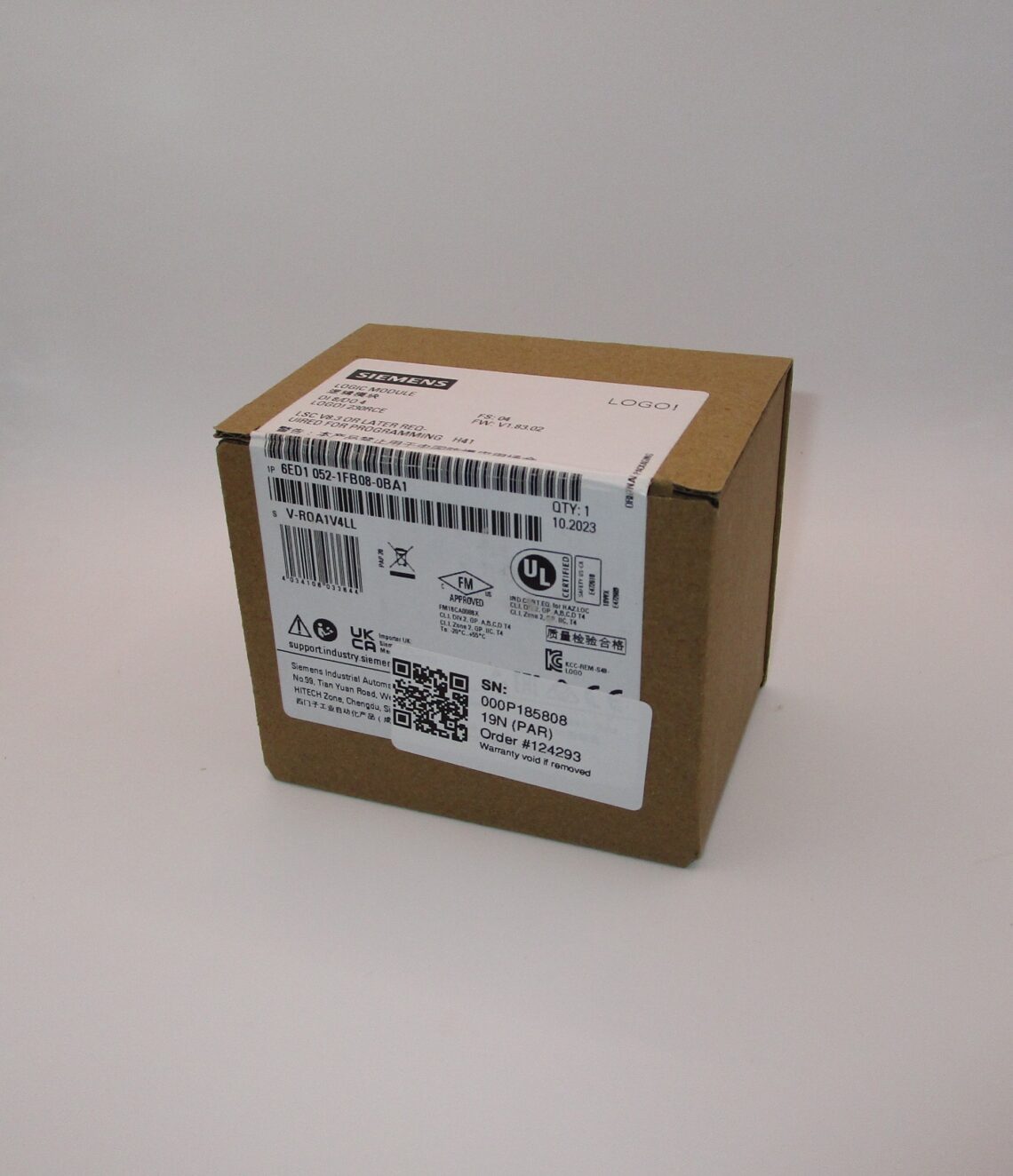 SIEMENS LOGO! PLC Module 6ED1-052-1FB08-0BA1