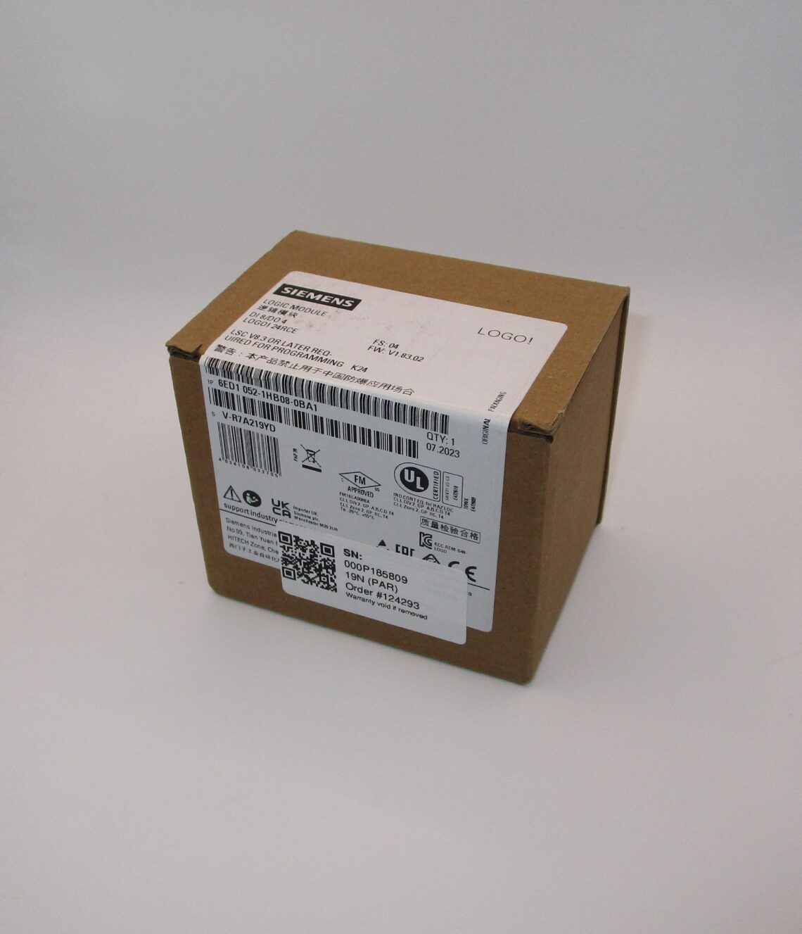 SIEMENS LOGO! PLC Module 6ED1-052-1HB08-0BA1