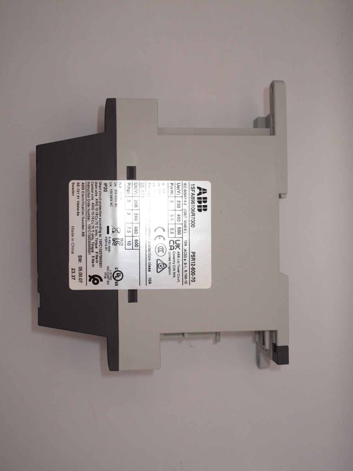 ABB PSR12-600-70 Genuine ABB Soft Starter - Image 2