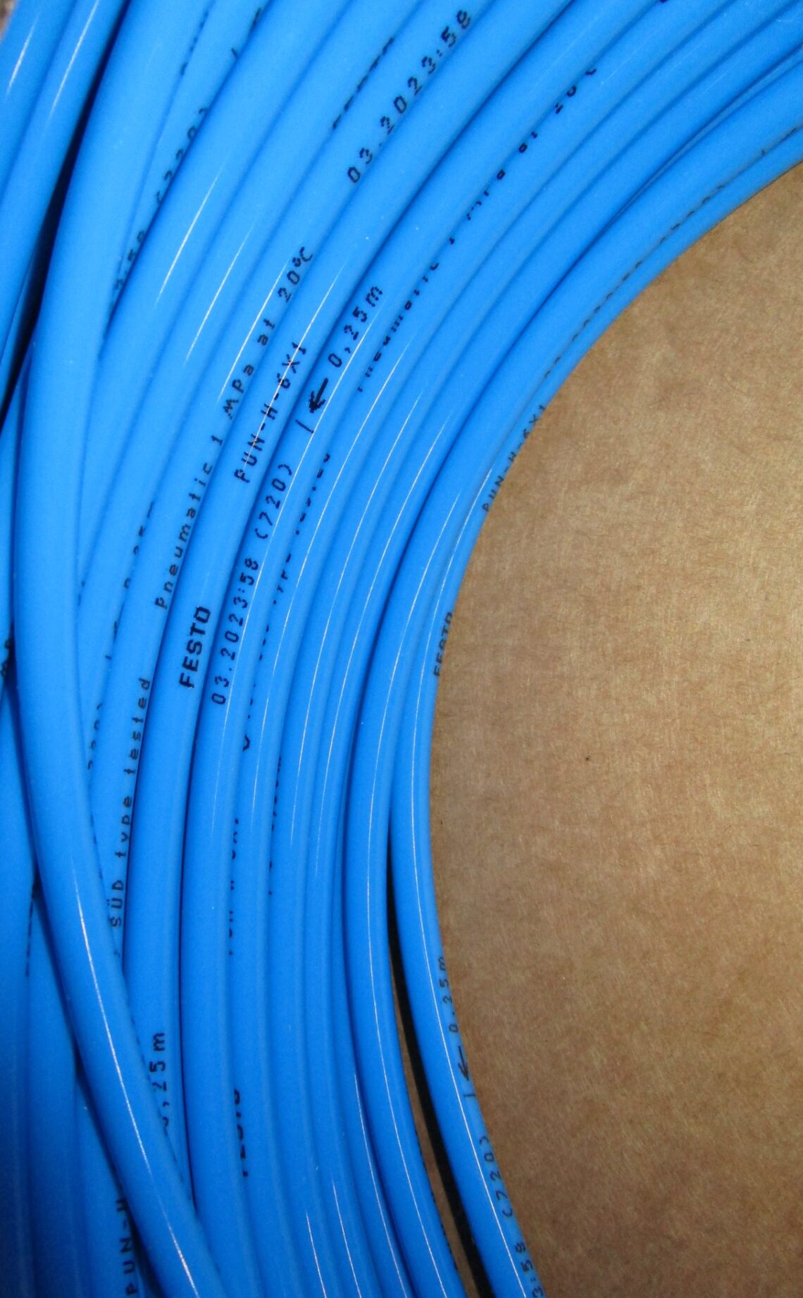 FESTO PUN-H-6X1-BL Mat No.197384  Plastic tubing (50 meter/164 feet Coil) - Image 2