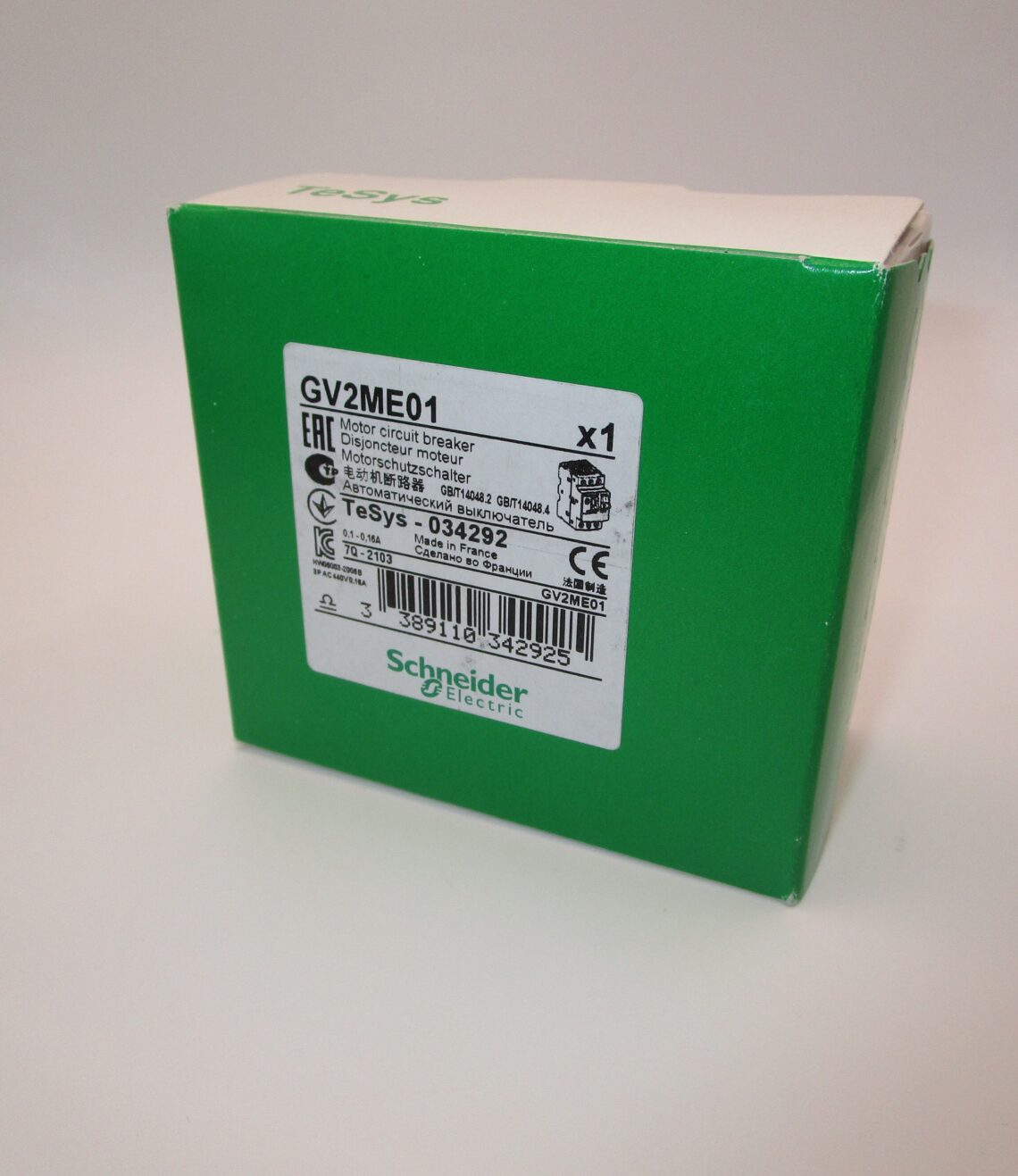 SCHNEIDER GV2ME01 Motor Circuit Breaker