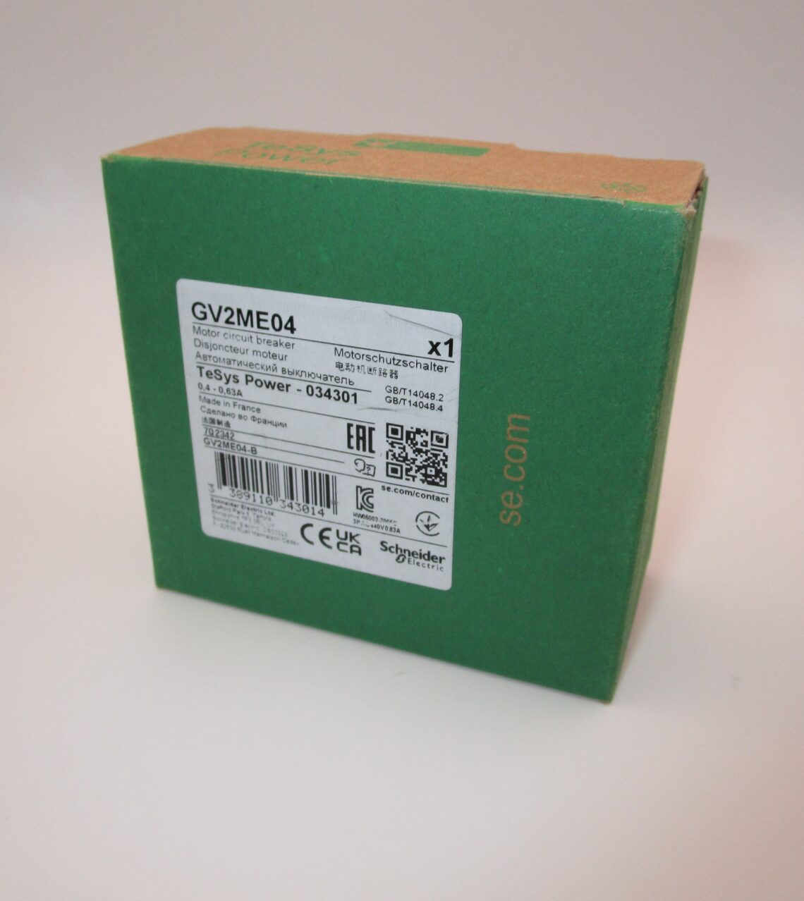 SCHNEIDER GV2ME04 Motor Circuit Breaker