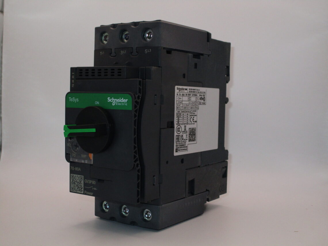 SCHNEIDER GV3P80 Thermal Magnetic Circuit Protector 70-80 A