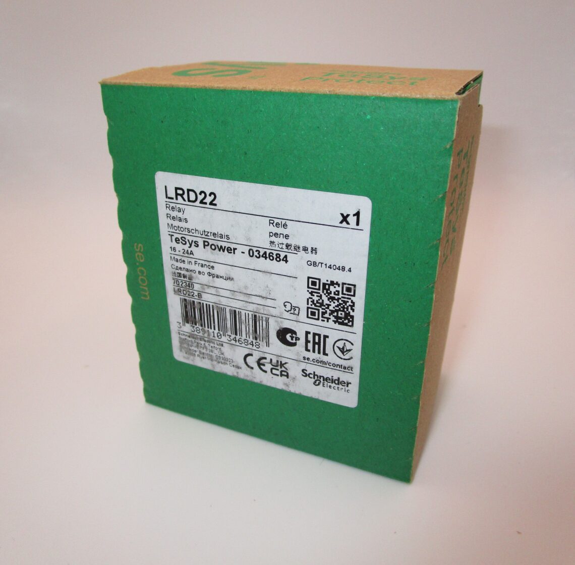 SCHNEIDER LRD22 Thermal Overload Relay