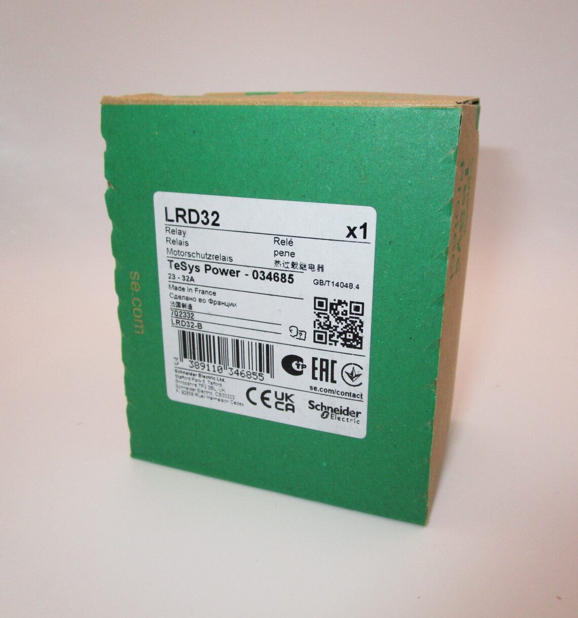 SCHNEIDER LRD32 Thermal Overload Relay