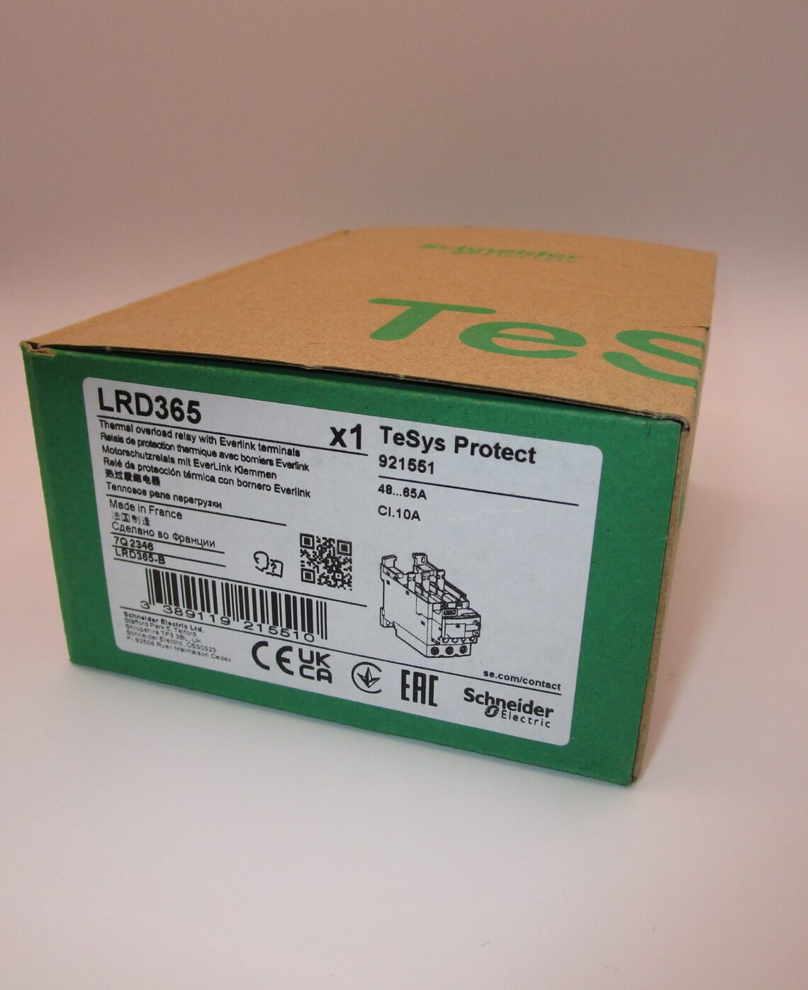 SCHNEIDER LRD365 Thermal overload relay 48-65 A - Image 2