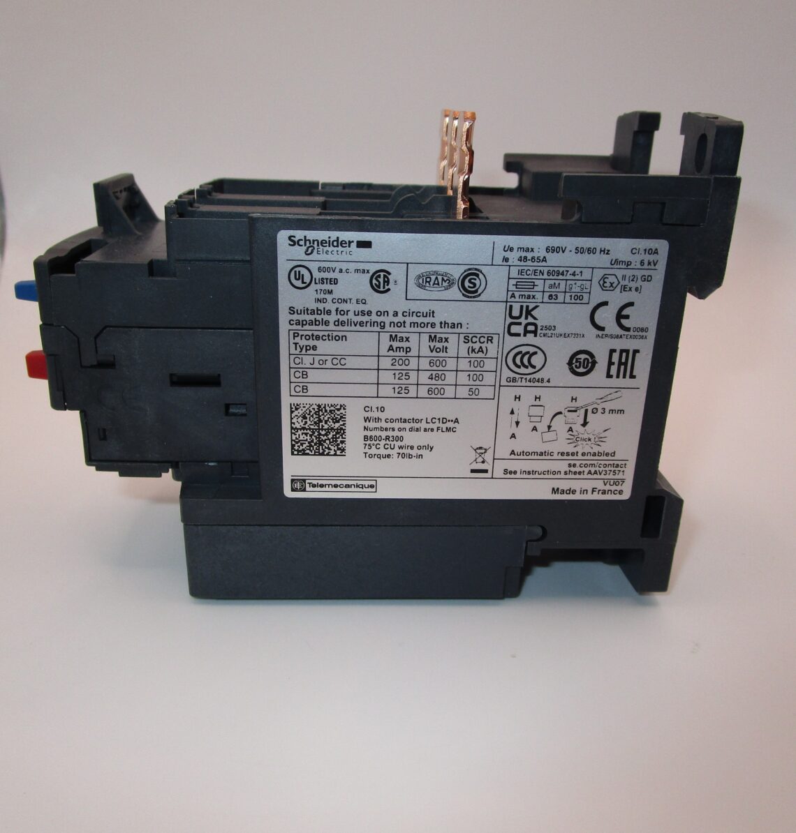 SCHNEIDER LRD365 Thermal overload relay 48-65 A - Image 3