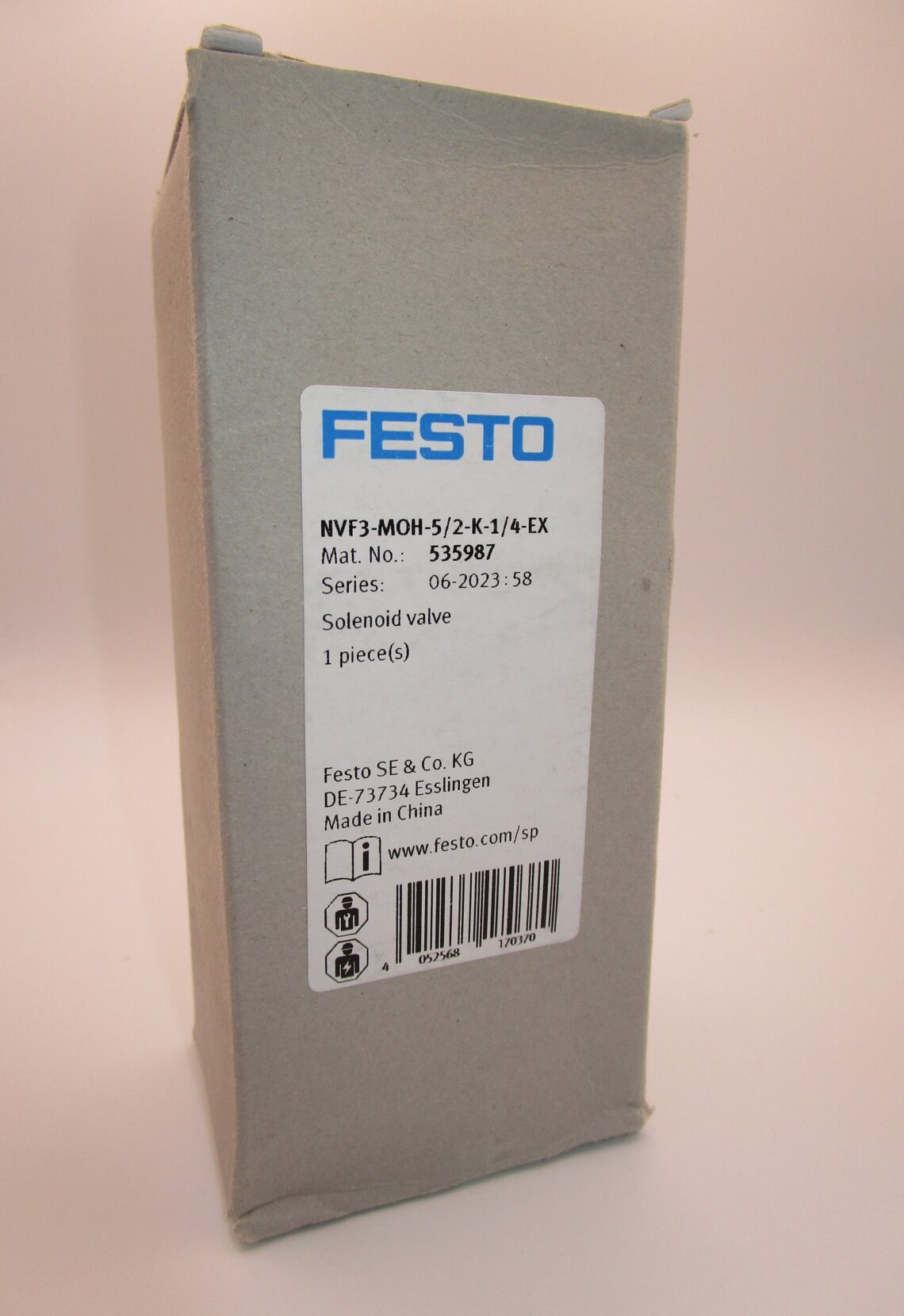 FESTO NVF3-MOH-5/2-K-1/4-EX Mat No. 535987 Solenoid Valve - Image 2