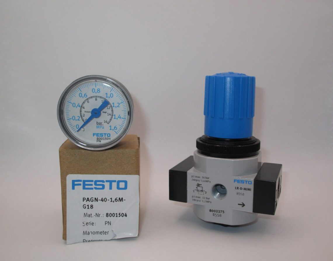 FESTO LR-1/4-D-MINI-MPA Pressure Regulator Mat. 8002275