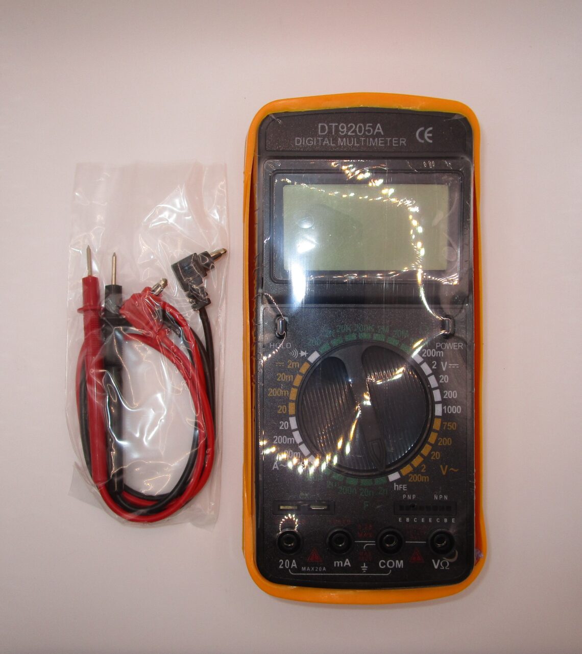 Digital Multimeter Tester Big Rotating Screen AC DC Voltage DT-9205A - Image 2
