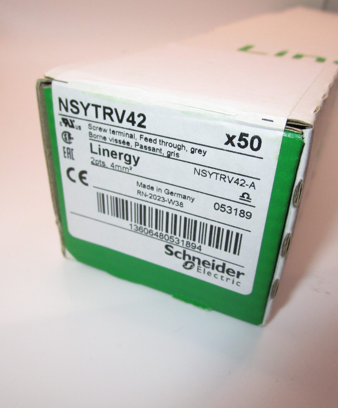 SCHNEIDER NSYTRV42 DIN Rail Mount Terminal Block. Price for 10x - Image 3