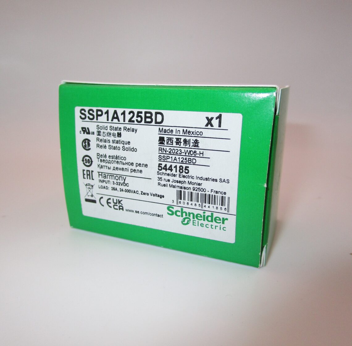 SCHNEIDER SSP1A125BD Solid State Relay SSR