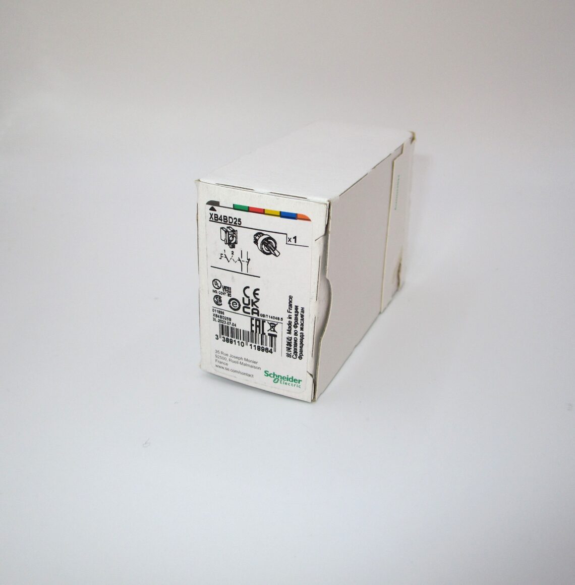 SCHNEIDER XB4BD25 Harmony 22mm BLACK selector switch 1NO+1NC - Image 4