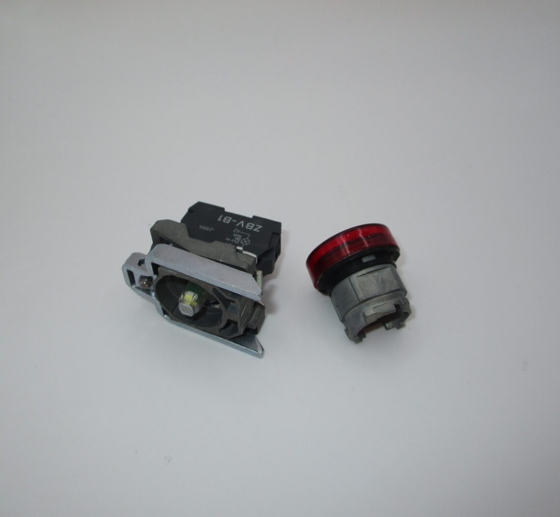 SCHNEIDER XB4BVB4 22mm Red Pilot Light Universal LED - Image 3