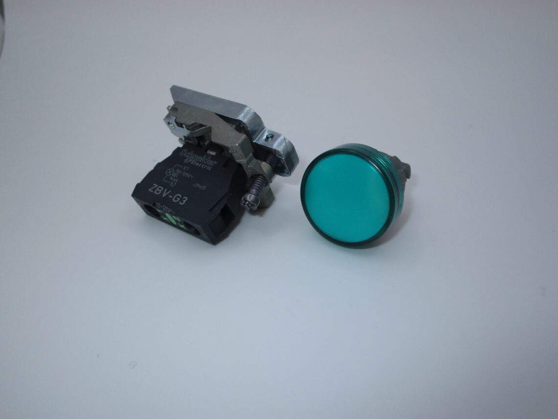 SCHNEIDER XB4BVG3 22mm Green Pilot Light Universal LED