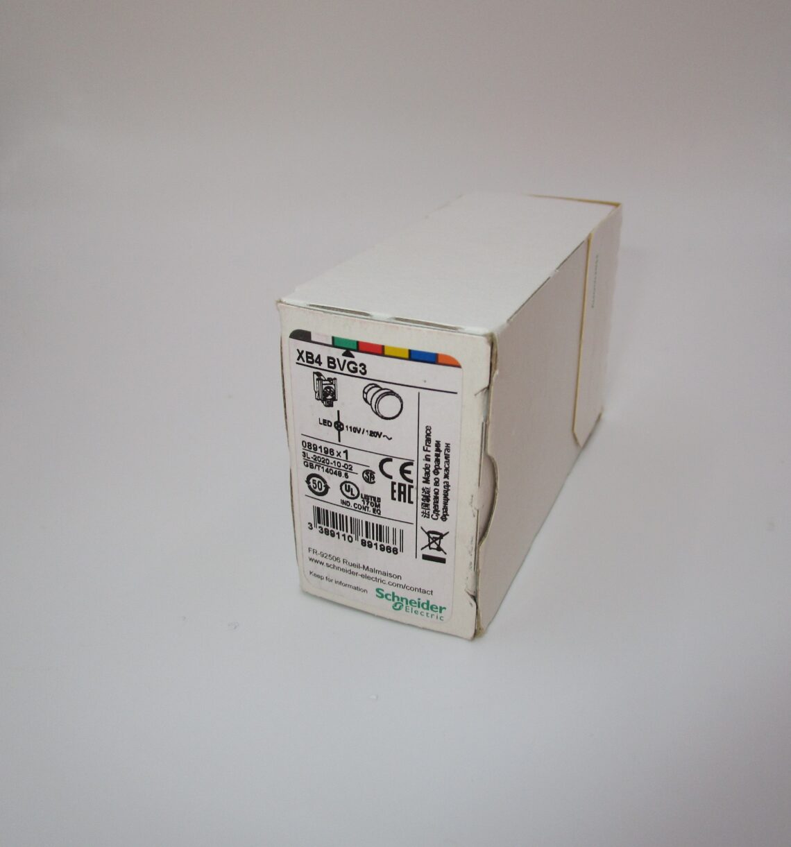 SCHNEIDER XB4BVG3 22mm Green Pilot Light Universal LED - Image 4
