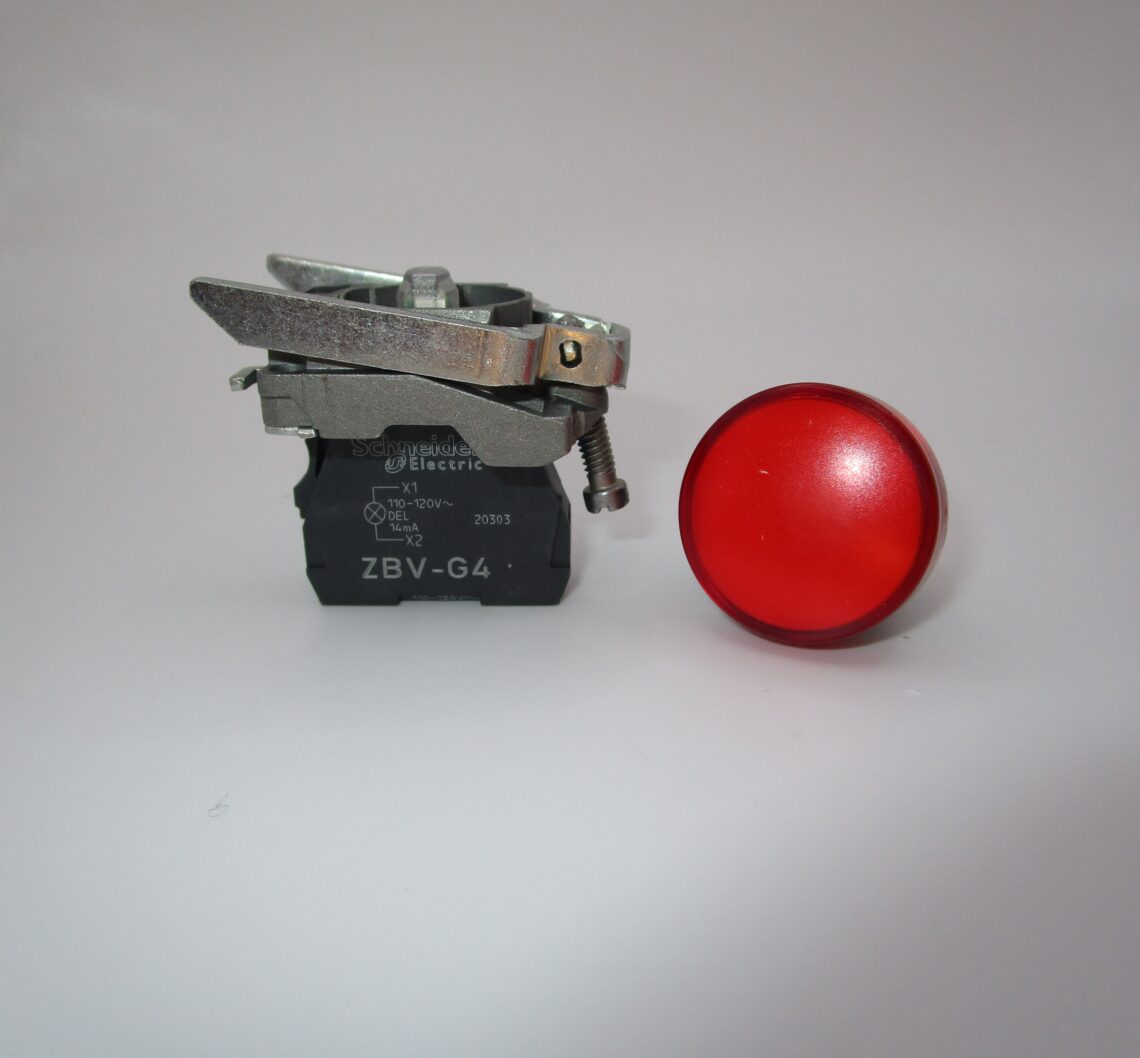 SCHNEIDER XB4BVG4 Red Pilot light Harmony 22mm