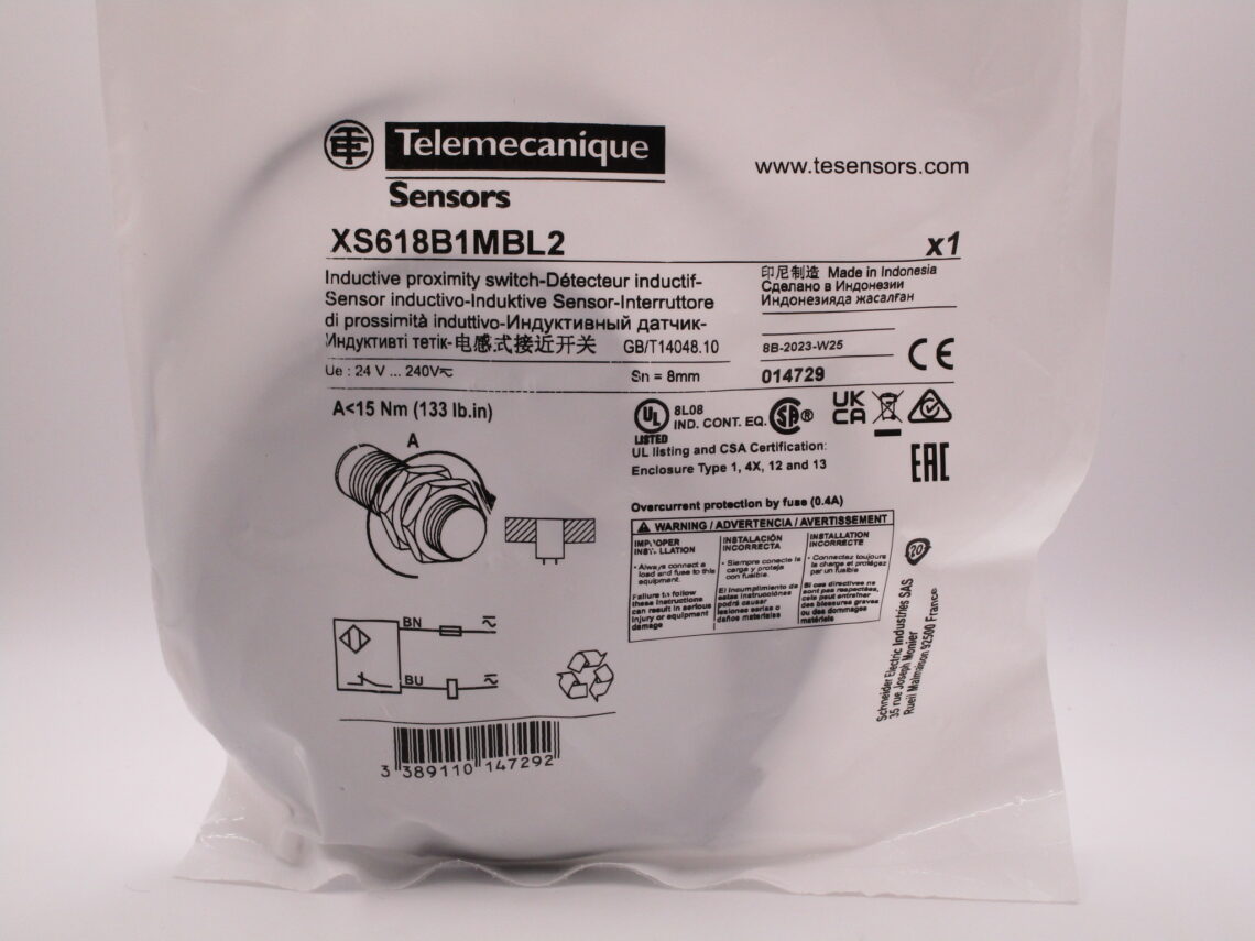 TELEMECANIQUE XS618B1MBL2 Inductive proximity sensor