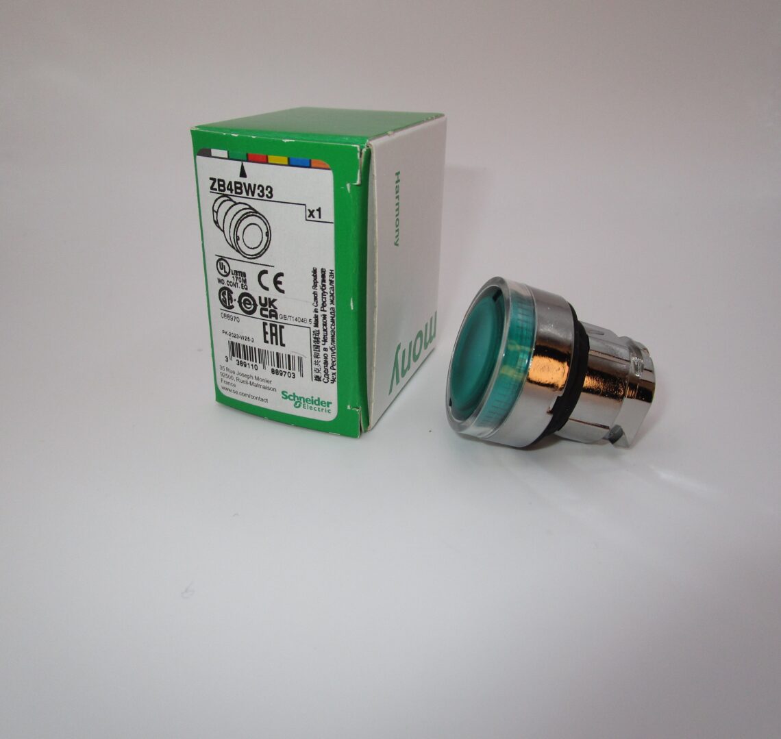 SCHNEIDER ZB4BW33 22mm Green Push Button - Image 3